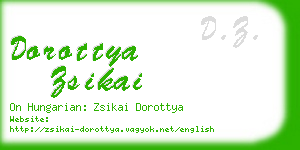 dorottya zsikai business card